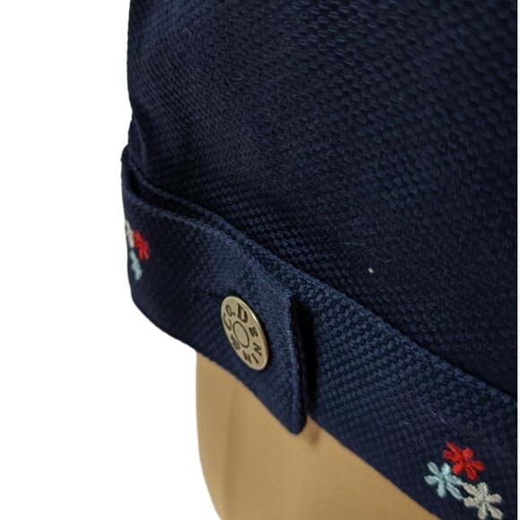 DENIM & CO Embroidered Cotton Stretch Long Sleeve Jacket Navy Size Medium - Picture 10 of 15